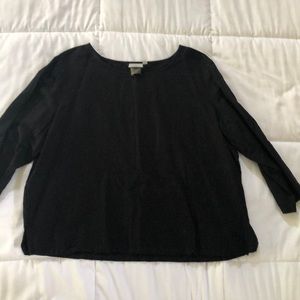 Hot Cotton Boatneck Linen/Cotton Shirt